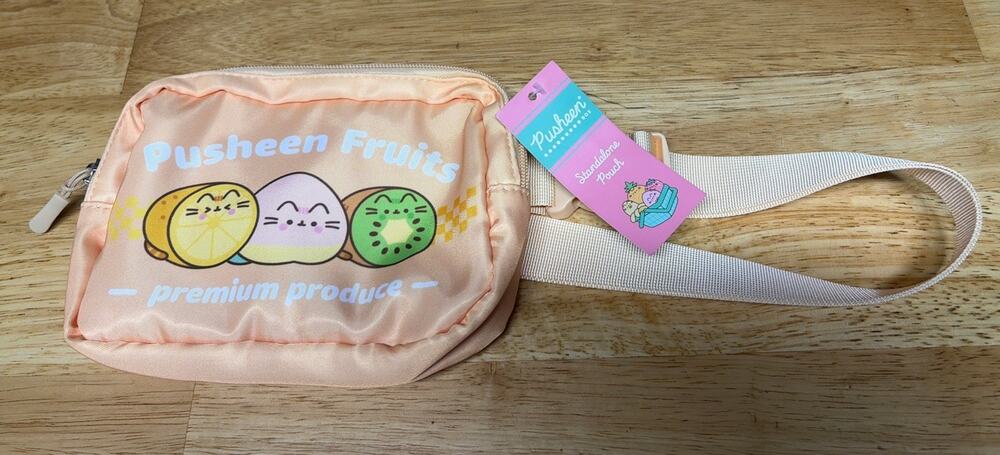 Pusheen Fruits Fanny Pack Zipper Pouch Bag Summer 2024 Exclusive NEW with Tag